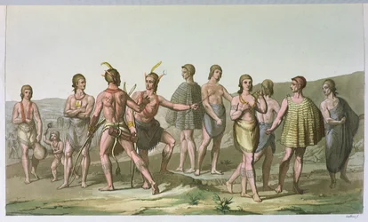 Amerikkalaiset intiaanit Etelä-Carolinasta, n. 1820
