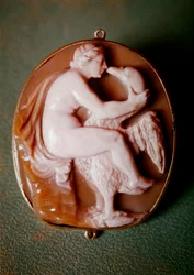 Cameo of Leda and the Swan (akaatti)