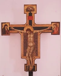 Krusifiksi (tempera puussa)