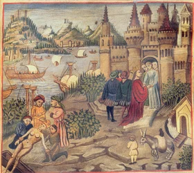 Faksimile Salernon koulusta, Avicennan (Ibn Sina) lääketieteen kaanonista (980-1037)
