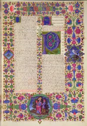 Fol.207r Pyhän Paavalin toinen kirje tessalonikalaisille, Borso d