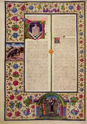 Fol.92v Profeetta Amosin kirjan avaus Borso d