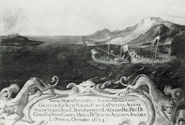 Francesco Morosini (1618-94) Kyproksen edustalla tapahtuneessa tapahtumassa 1654