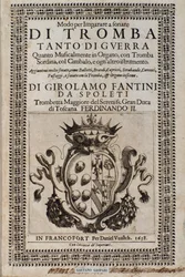 Girolamo Fantinin (1600-1675) Frontispiece of Way to learning trumpetinsoittomenetelmä trumpetin oppimiseen