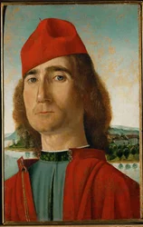Herrasmies punaisella baretilla ...