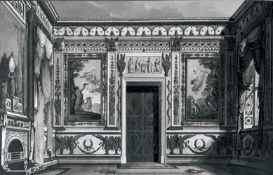 Suuri kreikkalainen salonki, Gaetano Landin Arkkitehtoniset koristeet, 1810