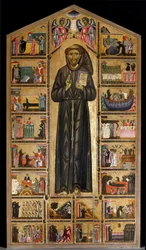 Mestari (Maestro) del San Francesco Bardi. Firenzen koulu 1200-luvun ensimmäisellä puoliskolla. San Francesco d