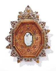 Kahdeksankulmainen peilikehys, Trapani, 1600-luvun ensimmäinen puolisko