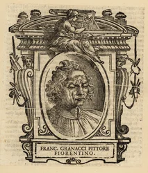 Francesco Granaccin muotokuva, italialainen renessanssin taidemaalari Firenzestä