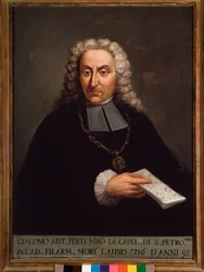 Italian säveltäjän Giacomo Pertin (1661-1756) muotokuva