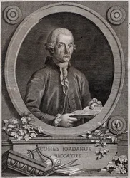 Giordano (Jordan) Riccatin (1709-1790) muotokuva fyysikko, matemaatikko ja musiikkiteoreetikko