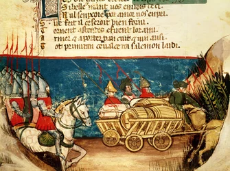 Kaarle Suuren armeija (742-814) ja tarvikkeiden kuljetus venetsialaisesta koodeksista