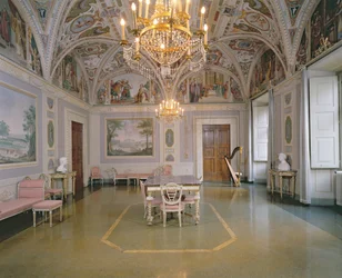 Yleisöhuone, Matteo Rossellin (1578-1650) vuonna 1623 maalaamia freskoja