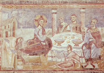 Ateria Simon fariseuksen talossa, Monte Cassinon koulu, n. 1087
