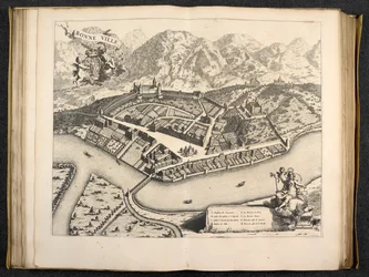 Näkymä Aostalle, Piemonte, Italia