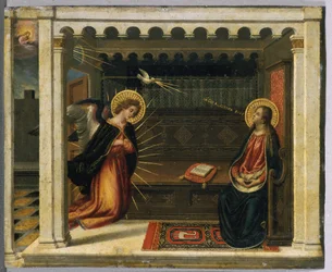 Ilmestys (tempera kuparilla)