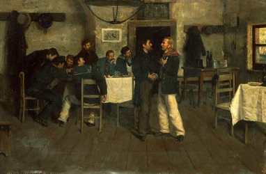 Giuseppe Garibaldin ja Giovanni Battista Cuneon tapaaminen Taganrogissa Mustanmeren rannalla