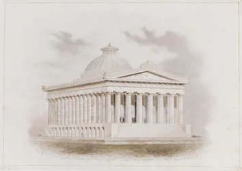 U.S. Custom House, New Yorkin näkökulma, 1834