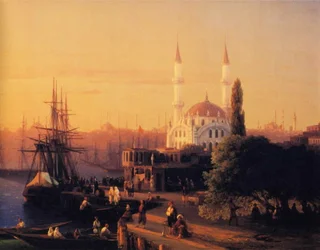 Constantinopolen panoraama (yksityiskohta)