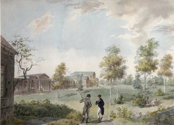Kreivi Aleksei Kirillovitš Razumovskin kaupunkitilan päärakennus Moskovassa, 1800-luvun alku