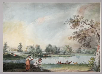 Lammet ennen kreivi Aleksei Kirillovitš Razumovskin kaupunkitilaa Moskovassa, 1800-luvun alku