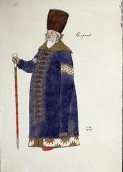 Pukusuunnitelma Nikolai Rimski-Korsakovin (1844-1908) oopperaan 
