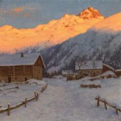 Ilta vuorella, Haute-Savoie