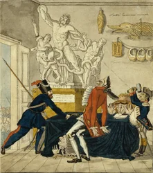 Napoleon Bonaparte myy varastettuja tavaroita, 1813