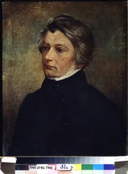 ""Poete du poete Adam Mickiewicz (1798-1855)"" Kuvaus Ivan Khrutsky (Khrutsky ou Khrutski) (1810-1885) 1850 ympäristö Venäjän valtion kirjallisuuden ja taiteen arkisto, Moskova
