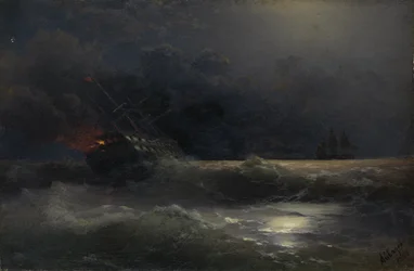 Palava laiva: Kohtaus Venäjän-Turkin sodasta, 1896