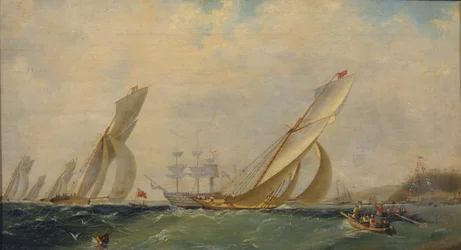 Fregatti merellä, 1838