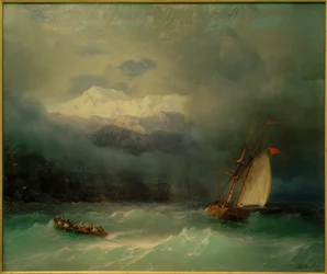 I.K.Aivazovsky, Myrskyinen meri.