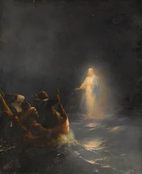 Jeesus kävelee veden päällä