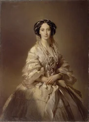 Venäjän keisarinnan Maria Aleksandrovnan 1824-1880 muotokuva
