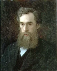 Pavel Mihailovich Tretjakovin (1832-98) muotokuva 1876