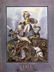 ""1812"": allegoria Napoleon I:n armeijan tappiosta Venäjän kampanjan aikana (1812) - Ivan Philippovich Tupylev (Toupylev) (1758-1821)