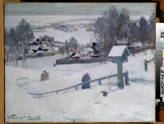 Talvi-ilta, 20. vuosisata (öljy kankaalle)