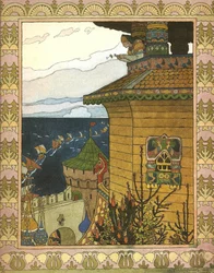 Kuvitus satuun "Valkoinen ankka", 1902