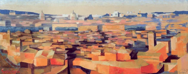 Rooma, Näkymä Espanjan akatemiasta Gianicolossa, Hämärä, 1968 (katso myös 213354 & 213357)