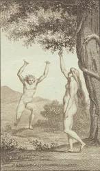Kuvitus Ewaldin "Adam ja Eeva". III