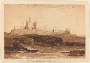 Dunstanborough Castle, julkaistu 1808.