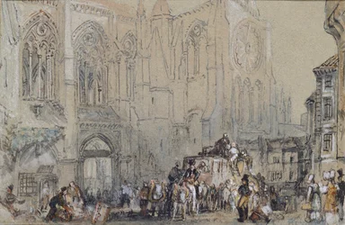 St Julienin kirkko, Tours, 1830