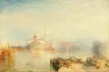 Dogana ja Santa Maria della Salute, Venetsia, 1843.