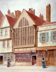 Näkymä Trinity Hallille, Aldersgate Street, Lontoon kaupunki, 1780.