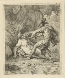 Peleus kostaa Thetiksen Scenes uit het leven van Achilles (sarjan nimi) The Life and Death of Achilles (sarjan nimi)