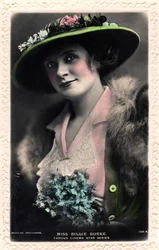 Billie Burke 1886-1970, yhdysvaltalainen näyttelijä, 1900-luvun alku.