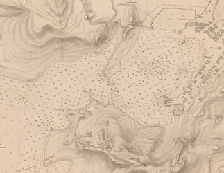 Kreikka, Peiraeus tai Port Drako, jonka kartoitti komentaja Thomas Graves, H.M.S. Beacon 1840, [Yksityiskohta].