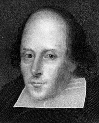 William Shakespeare, englantilainen runoilija ja näytelmäkirjailija