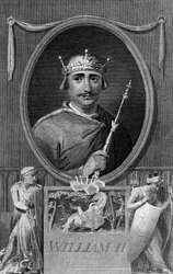 Englannin kuningas William II, 1788.