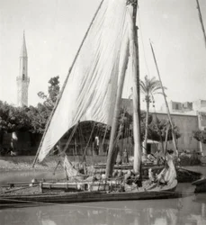 Mahmoudiyahin kanavalla, Aleksandriassa, Egyptissä, 1900-luku